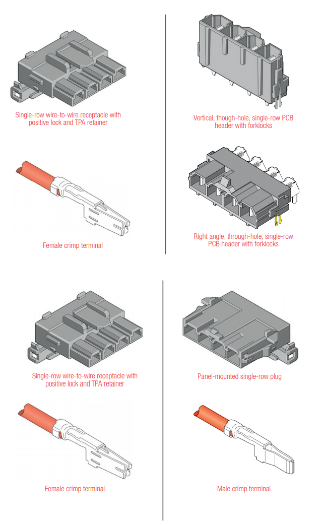 Molex Mini-Fit Sr. Power Connectors